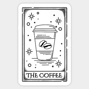 Tarot card, the coffee! Sticker